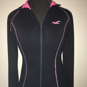 Hollister athletic zip up sweater
